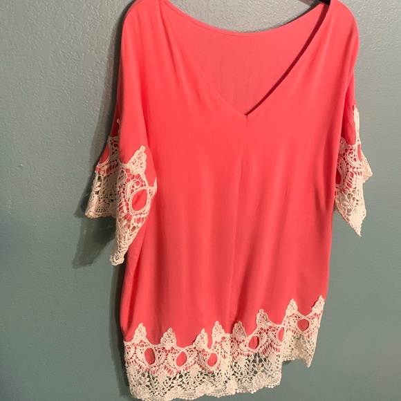 Alya Dress - Beautiful Embroidered Hem and Sleeves - Picture 2 of 4